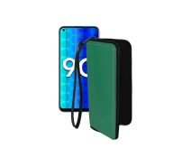 Купить - чехол для смартфона  Чехол-кошелек из экокожи для телефона Honor 9c Темно-зеленый