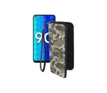 Купить - чехол для смартфона  Чехол-кошелек из экокожи для телефона Honor 9c Хаки-зеленый