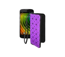 Купить - чехол для смартфона  Чехол-кошелек из экокожи для телефона Fly IQ4413 Фиолетовый ромб