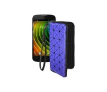 Купить - чехол для смартфона  Чехол-кошелек из экокожи для телефона Fly IQ4413 Синий ромб