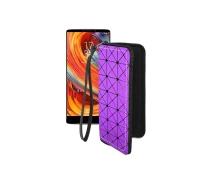 Купить - чехол для смартфона  Чехол-кошелек из экокожи для телефона HomTom S9 Plus Фиолетовый ромб