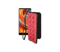Купить - чехол для смартфона  Чехол-кошелек из экокожи для телефона HomTom S9 Plus Красный ромб