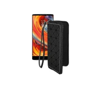 Купить - чехол для смартфона  Чехол-кошелек из экокожи для телефона HomTom S9 Plus Черный ромб