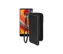 Купить - чехол для смартфона  Чехол-кошелек из экокожи для телефона HomTom S9 Plus Черный матовый
