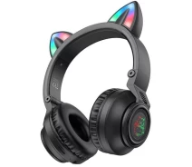 Купить - наушники  Наушники Headphones Bluetooth BOROFONE BO18 Cat ear (Black)