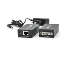 Купить - удлинитель сигналов  Активный удлинитель DVI 60м по витой паре через RJ-45