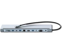 Купить - кардридер  USB-хаб 12-в-1 XPRO HUB010 серый (MAW-44889_1839)
