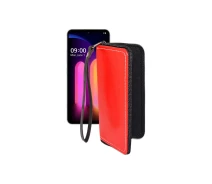 Купить - чехол для смартфона  Чехол-кошелек из экокожи для телефона LG V60 ThinQ Красный