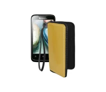 Купить - чехол для смартфона  Чехол-кошелек из экокожи для телефона Lenovo A369i Желтый