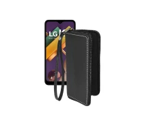 Купить - чехол для смартфона  Чехол-кошелек из экокожи для телефона LG K22 Черный глянец
