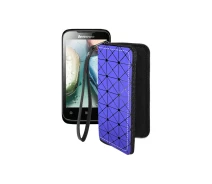 Купить - чехол для смартфона  Чехол-кошелек из экокожи для телефона Lenovo A369i Синий ромб