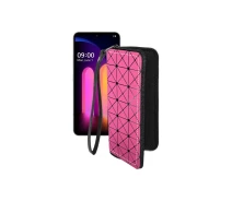 Купить - чехол для смартфона  Чехол-кошелек из экокожи для телефона LG V60 ThinQ Розовый ромб