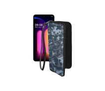 Купить - чехол для смартфона  Чехол-кошелек из экокожи для телефона LG V60 ThinQ Хаки-синий