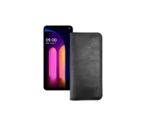 Купить - чехол для смартфона  Портмоне из кожи для телефона LG V60 ThinQ Черный