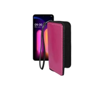 Купить - чехол для смартфона  Чехол-кошелек из экокожи для телефона LG V60 ThinQ Розовый