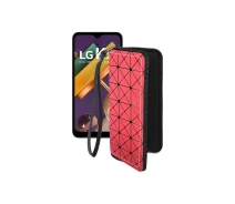 Купить - чехол для смартфона  Чехол-кошелек из экокожи для телефона LG K22 Красный ромб