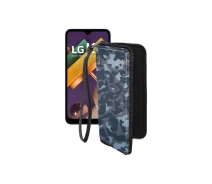 Купить - чехол для смартфона  Чехол-кошелек из экокожи для телефона LG K22 Хаки-синий