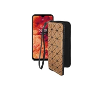 Купить - чехол для смартфона  Чехол-кошелек из экокожи для телефона Ulefone Note 8p Коричневый ромб