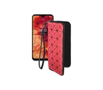 Купить - чехол для смартфона  Чехол-кошелек из экокожи для телефона Ulefone Note 8p Красный ромб