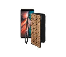 Купить - чехол для смартфона  Чехол-кошелек из экокожи для телефона Ulefone P6000 Plus Коричневый ромб