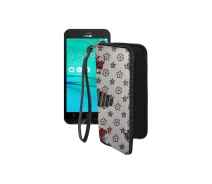 Купить - чехол для смартфона  Чехол-кошелек из экокожи для телефона Asus ZenFone Go ZB500KG (X00BD) Луи-Витон-белый