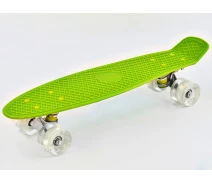 Купить - скейтборд  Скейт Пенни борд Best Board со светящимися PU колёсами. Green (85031)