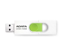 Купить - флешку  Флеш память флешка Flash A-DATA AUV 320 512Gb USB 3.0 White-Green (AUV320-512G-RWHGN)