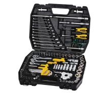 Купить - головку, наборы головок  Набор ключей и насадок торцевых MASTERTOOL PROFI 1/4"-3/8"-1/2" трещотка 72Т 121 шт кейс 78-5121