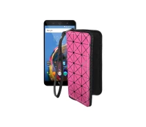 Купить - чехол для смартфона  Чехол-кошелек из экокожи для телефона Wileyfox Swift 2 Розовый ромб