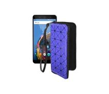 Купить - чехол для смартфона  Чехол-кошелек из экокожи для телефона Wileyfox Swift 2 Синий ромб