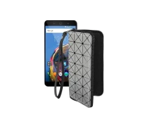Купить - чехол для смартфона  Чехол-кошелек из экокожи для телефона Wileyfox Swift 2 Серый ромб