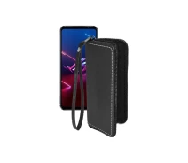 Купить - чехол для смартфона  Чехол-кошелек из экокожи для телефона Asus ROG Phone 5s Черный глянец