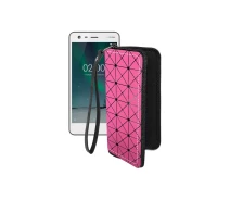 Купить - чехол для смартфона  Чехол-кошелек из экокожи для телефона Nokia 2 Розовый ромб