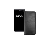 Купить - чехол для смартфона  Портмоне из кожи для телефона LG V20 Черный