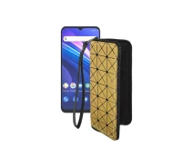 Купить - чехол для смартфона  Чехол-кошелек из экокожи для телефона Cubot P80 Золотой ромб