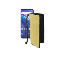 Купить - чехол для смартфона  Чехол-кошелек из экокожи для телефона Cubot P80 Золотой