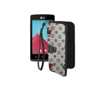 Купить - чехол для смартфона  Чехол-кошелек из экокожи для телефона LG Classic (L18VC) Луи-Витон-белый