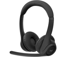 Купить - наушники  Компьютерная гарнитура Logitech Zone 300 Midnight Black (981-001407) [111107]