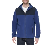 Купить - куртку мужскую  Мужская флисовая куртка с капюшоном Tommy Hilfiger 1159813644 (Синий, 3XL) (art588571)