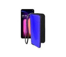 Купить - чехол для смартфона  Чехол-кошелек из экокожи для телефона LG V60 ThinQ Синий