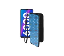 Купить - чехол для смартфона  Чехол-кошелек из экокожи для телефона Tecno Spark 6 Air Фешн голубой
