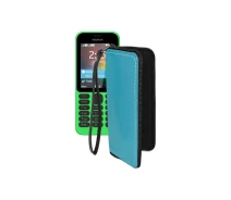 Купить - чехол для смартфона  Чехол-кошелек из экокожи для телефона Nokia 215 Голубой
