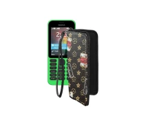 Купить - чехол для смартфона  Чехол-кошелек из экокожи для телефона Nokia 215 Луи-Витон-коричневый