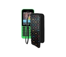 Купить - чехол для смартфона  Чехол-кошелек из экокожи для телефона Nokia 215 Фэшн черный