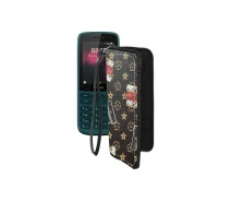 Купить - чехол для смартфона  Чехол-кошелек из экокожи для телефона Nokia 215 4G Луи-Витон-коричневый
