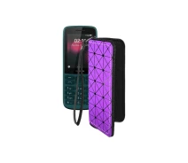 Купить - чехол для смартфона  Чехол-кошелек из экокожи для телефона Nokia 215 4G Фиолетовый ромб