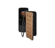 Купить - чехол для смартфона  Чехол-кошелек из экокожи для телефона Nokia 225 4G Коричневый ромб