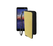 Купить - чехол для смартфона  Чехол-кошелек из экокожи для телефона Nokia 3.1a Золотой