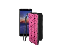 Купить - чехол для смартфона  Чехол-кошелек из экокожи для телефона Nokia 3.1a Розовый ромб