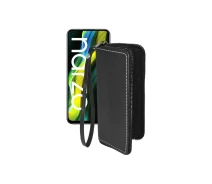 Купить - чехол для смартфона  Чехол-кошелек из экокожи для телефона Realme Narzo Черный глянец